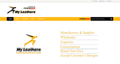 Desktop Screenshot of myleathers.com