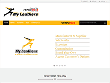 Tablet Screenshot of myleathers.com
